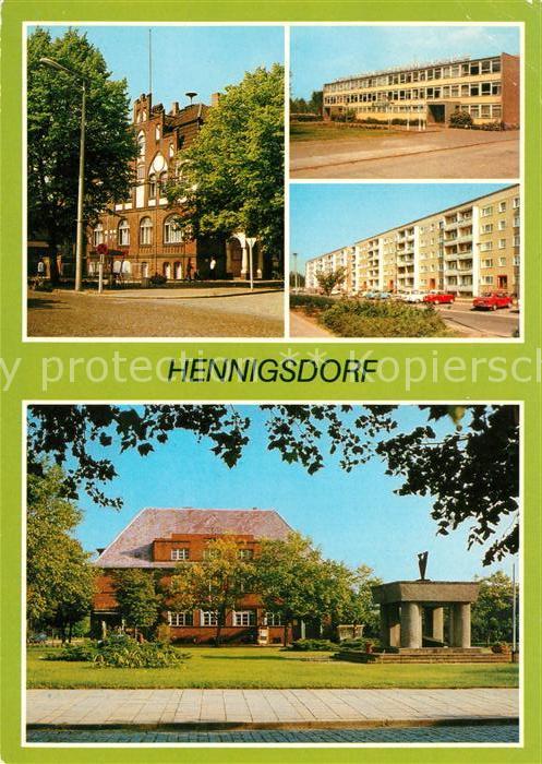 Hennigsdorf Rathaus Betriebsschule Wilhelm Florin Hradeker Strasse Post Leninstr