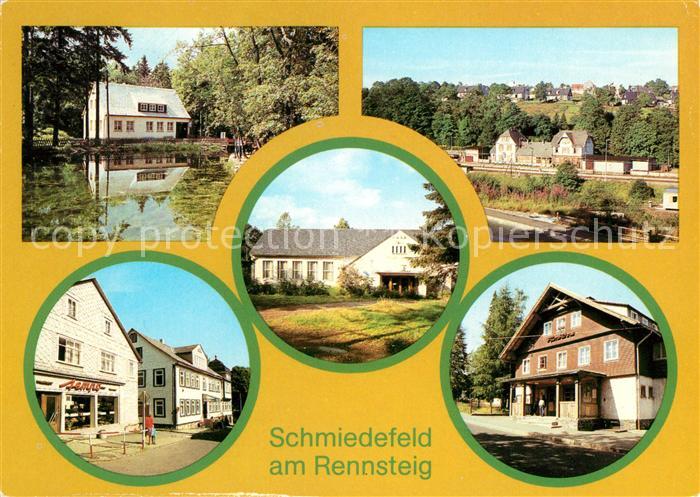 Schmiedefeld Rennsteig HO Gaststaette Cafe Kurpark Bahnhof FDGB Kulturhaus HO Sp