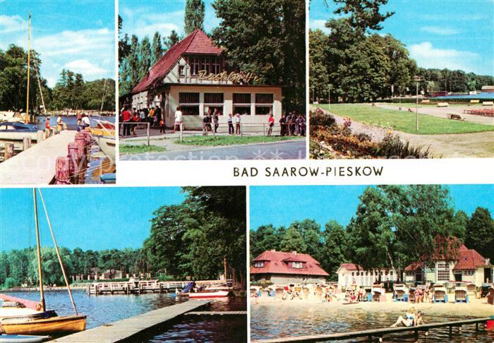 Bad Saarow-Pieskow Bootsanlegestelle HOG Pechhuette Erich Weinert Platz Strandba