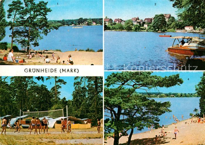 Gruenheide Mark Fangschleuse Werlsee Gruenheide Zeltplatz Peetzsee