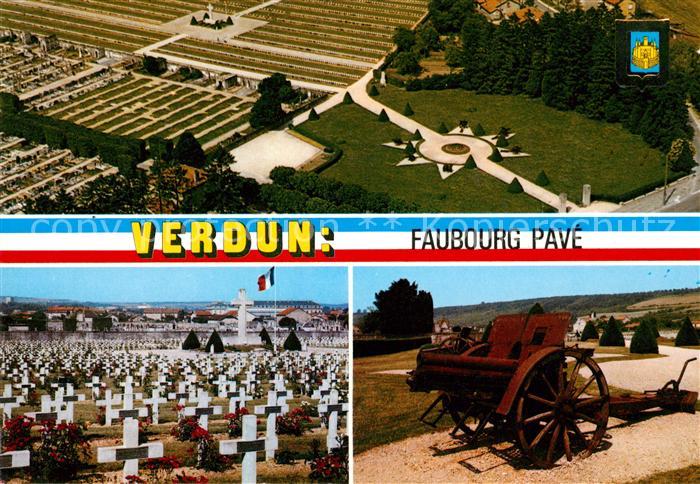 Verdun Meuse Faubourg Pave Cimetiere Nationalfriedhof