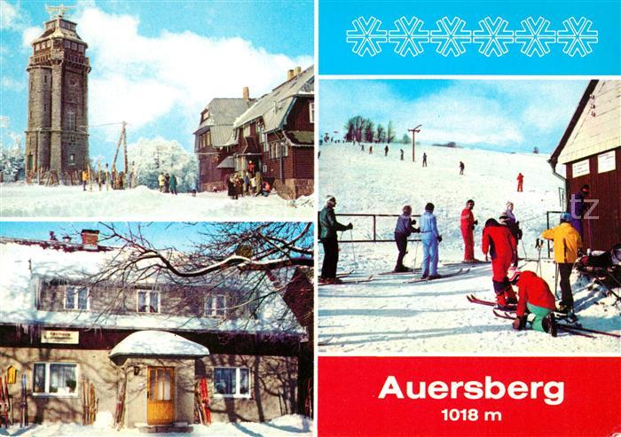 Johanngeorgenstadt Auersberg und Umgebung Aussichtsturm Berghotel Gasthaus Skili