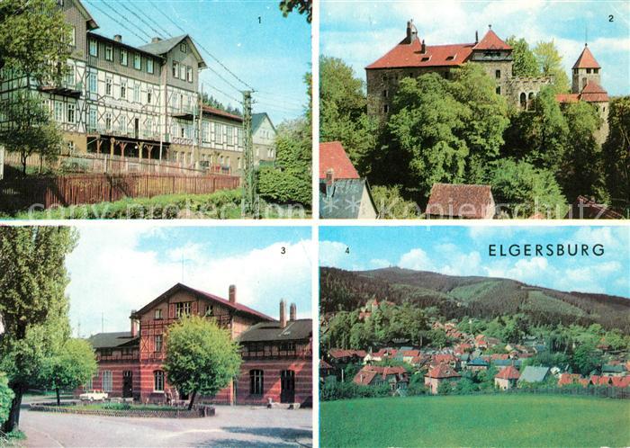 Elgersburg Reichsbahn Erholungsheim Schloss Bahnhof Ortsansicht