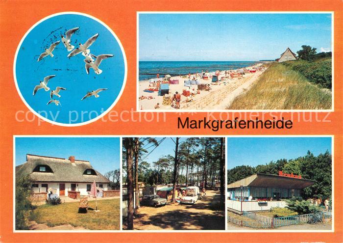 Markgrafenheide Rostock Strand Rohrdachhaus Campingplatz Gaststaette Moewen