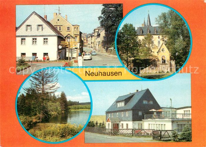 Neuhausen Marienberg Bahnhofstrasse Schloss Purschenstein Landschaftsschutzgebie