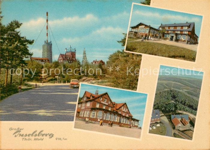 Grosser Inselsberg Aussichtsturm Sender Berghotel Fliegeraufnahme