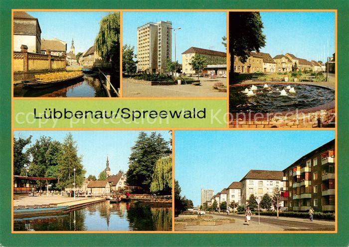 Luebbenau Spreewald Hafen Roter Platz Markt