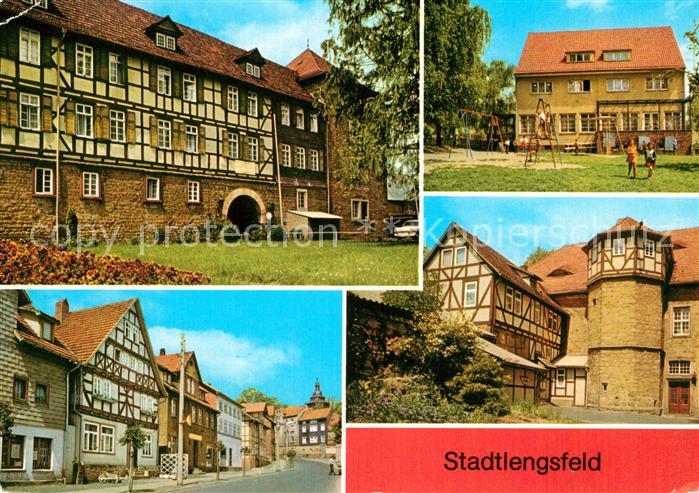 Stadtlengsfeld Diaetsanatorium Kinderhort Marktstrasse Fachwerkhaeuser