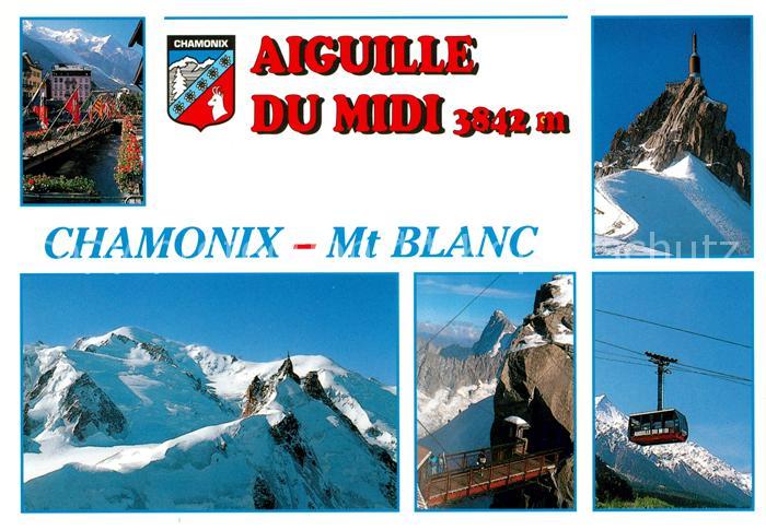 Chamonix Aiguille du Midi Gebirgspanorama Alpen Bergbahn