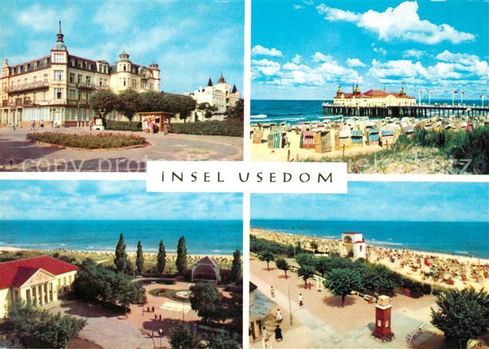 Insel Usedom Zinnowitz FDGB Heim Glueck auf Ahlbeck Seebruecke Heringsdorf Kultu