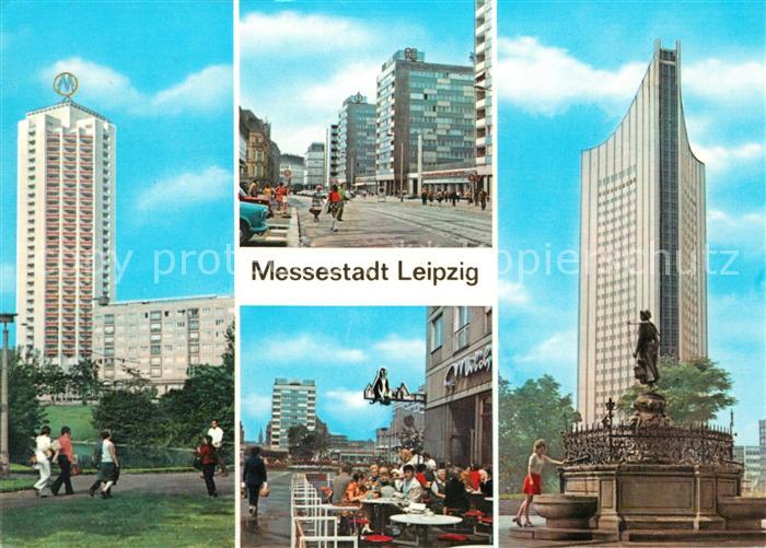 LEIPZIG Sachsen Wohnhochhaus Wintergartenstrasse Neubauten am Bruehl Milchbar Ka