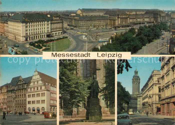 LEIPZIG Sachsen Hauptbahnhof Hotel Astoria Alte Waage Bach Denkmal Rathaus Turm