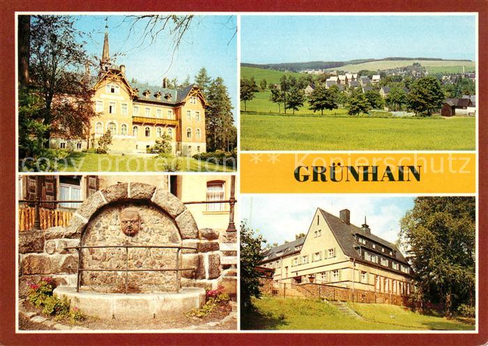 Gruenhain-Beierfeld Kurheim Teilansicht Moenchsbrunnen Genesungsheim