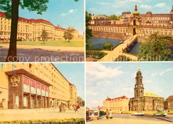 DRESDEN Elbe Altmarkt Cafe Prag Zwinger Ringcafe Dr. Kuelz ring Kreuzkirche