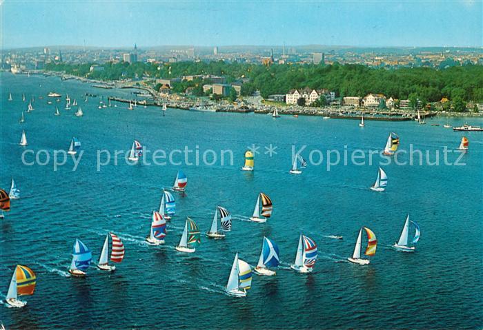 KIEL CITY Fliegeraufnahme Segelregatta