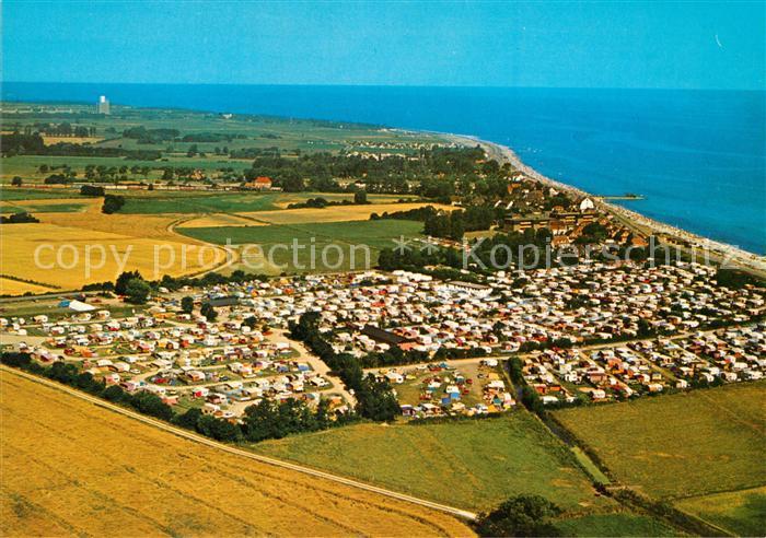Schoenberg Holstein Fliegeraufnahme Strand Campingplatz