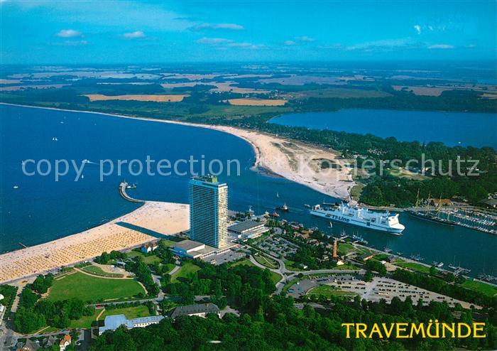 Travemuende Ostseebad Fliegeraufnahme