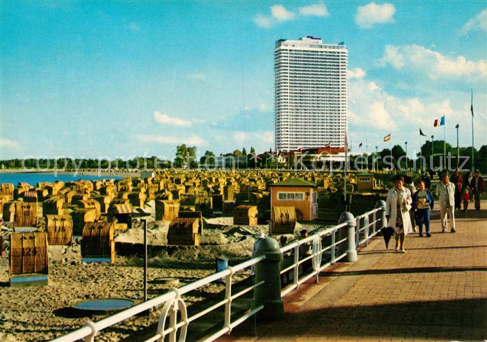 Travemuende Ostseebad Promenade Kurstrand Hotel Maritim