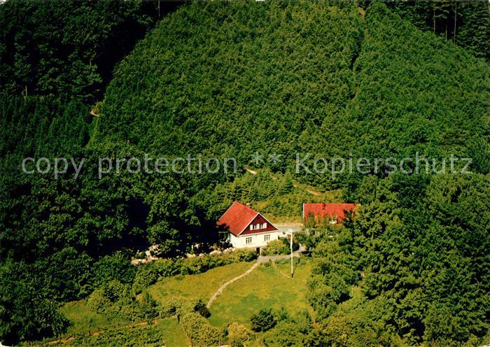 Salzschlirf Bad Fliegeraufnahme Waldgaststaette Marienlust