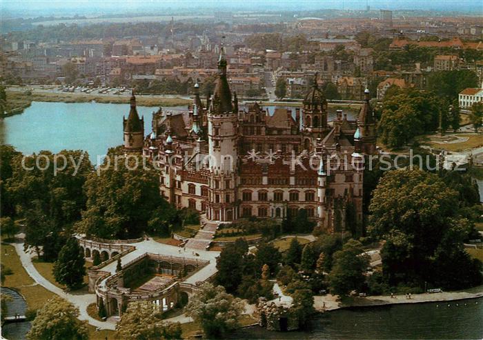 Schwerin Mecklenburg Schloss Fliegeraufnahme