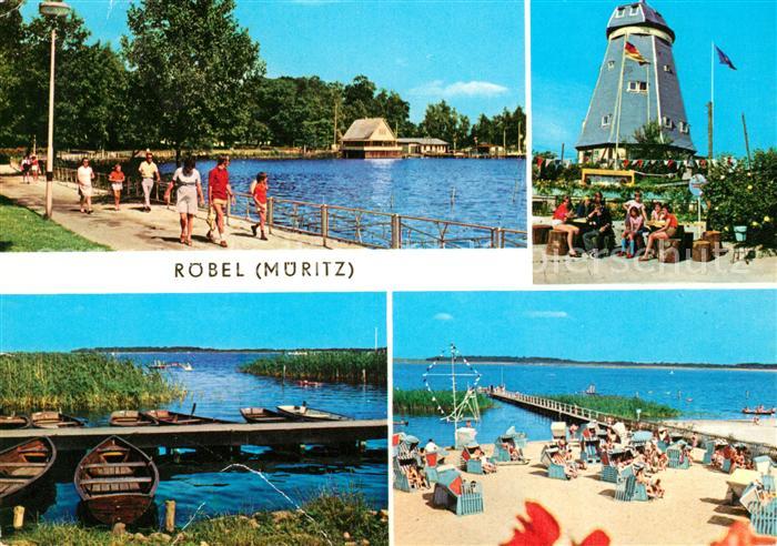 Roebel Mueritz Seglerhafen Jugendherberge Mueritz Badestrand Ferienobjekt Zwicka