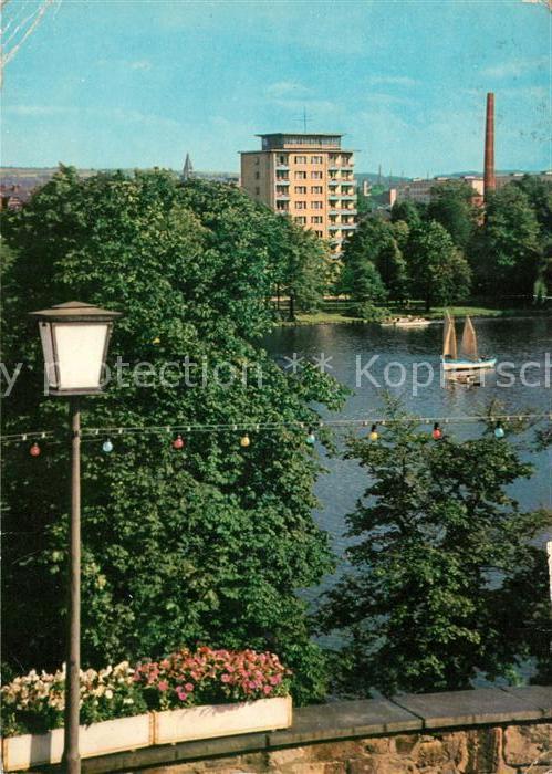 Karl-Marx-Stadt Schlossteich Hochhaus