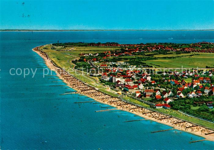 Cuxhaven Duhnen Nordseebad Fliegeraufnahme