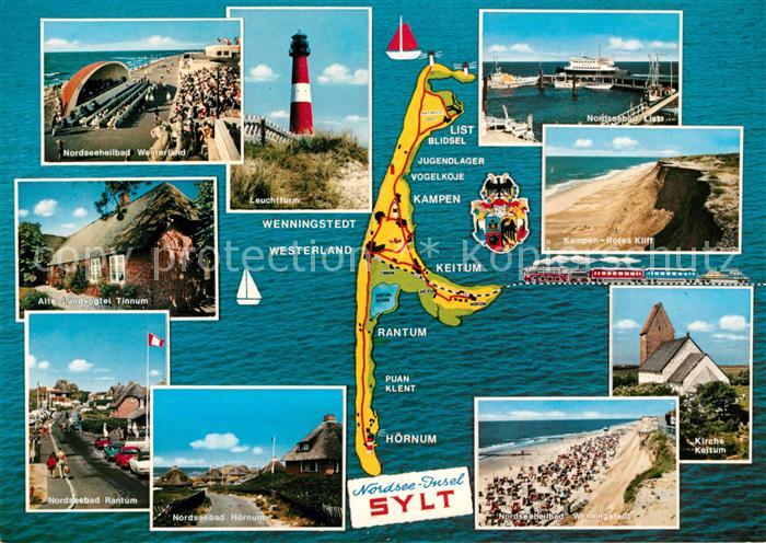 Sylt Westerland Leuchtturm Rantuem Kirche Keltum Kempen