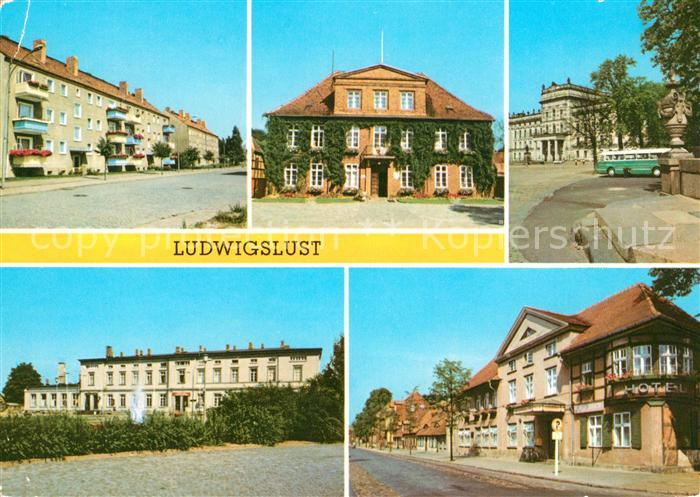 Ludwigslust John Brinckman Strasse Rathaus Schloss Bahnhof HO Hotel