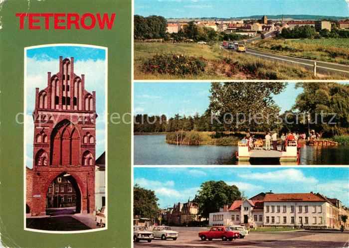 Teterow Mecklenburg Vorpommern Rostocker Tor Faehre Burgwallinsel Kreiskulturhau