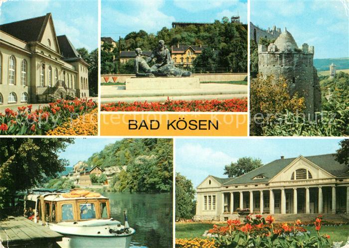 Bad Koesen Badehaus Gradierwerk Rudelsburg Dampferanlegestelle Kurmittelhaus