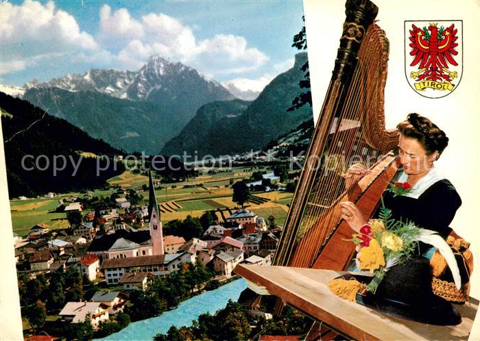 Zell Ziller Tirol Panorama Zitherspielerin