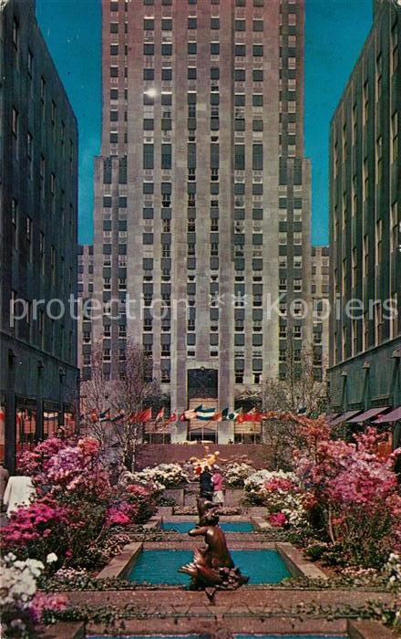New York City Channel Gardens at Rockefeller Center