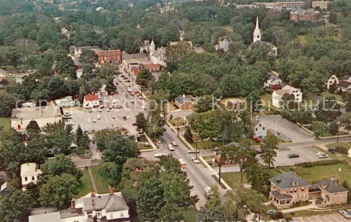 Gorham Maine Airview showing the campus of Gorham State Teachers College