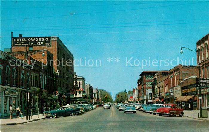 Owosso Washington Street in the downtown section
