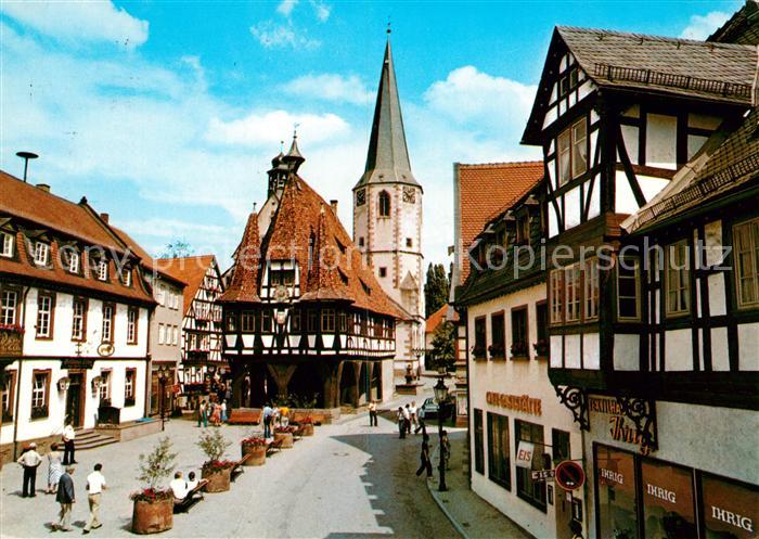 Michelstadt Marktplatz mit hist Rathaus