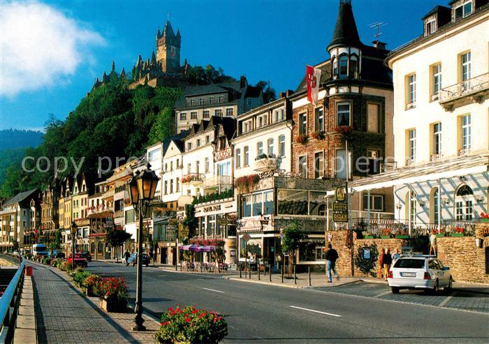 Cochem Mosel Promenade Burgblick