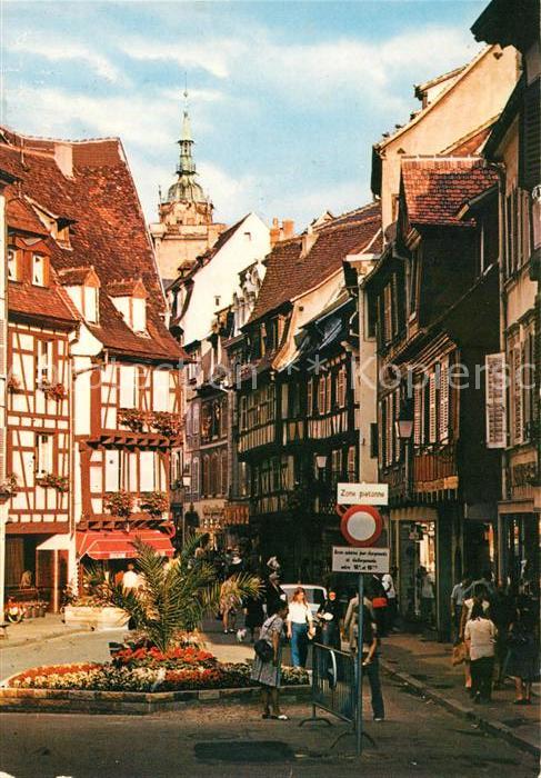Colmar Haut Rhin Elsass Perspective sur la rue des Boulangers