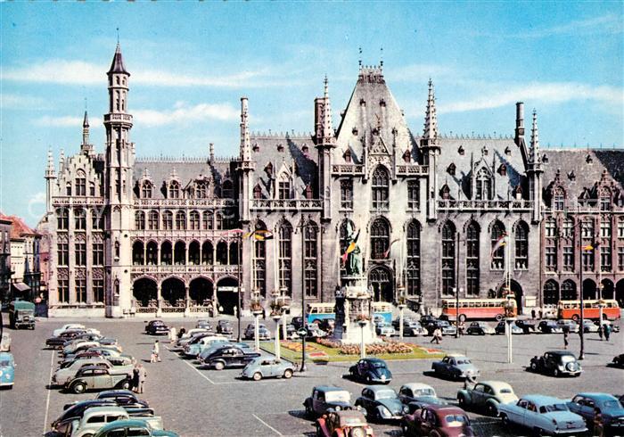 BRUGGE Bruges Belgie Grote Markt Grand Place Monument