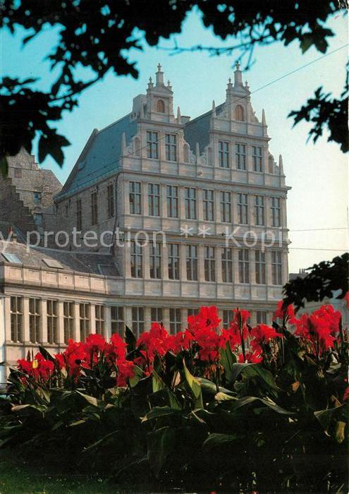 Gent Gand Flandre Botermarkt Gebaeude Blumen