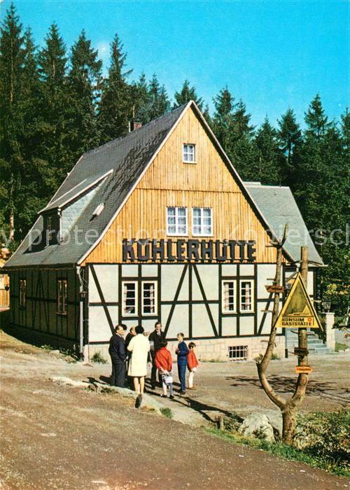 Sosa Erzgebirge Gaststaette Koehlerhuette an der Talsperre des Friedens