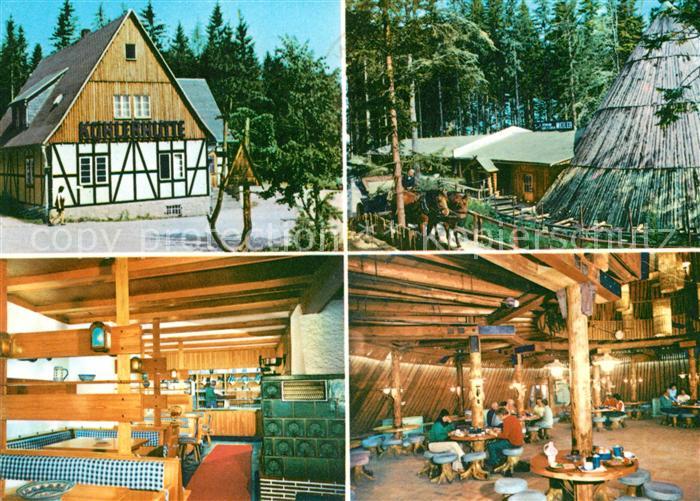 Sosa Erzgebirge Konsum Gaststaette Koehlerhuette und Meiler an der Talsperre des