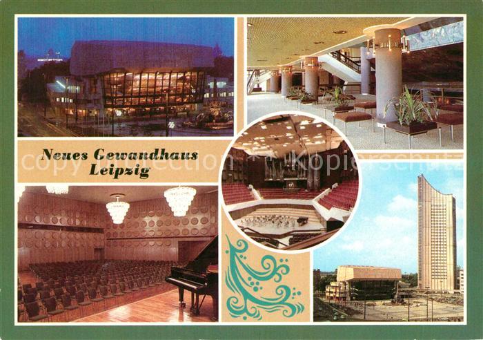 LEIPZIG Sachsen Neues Gewandhaus Foyer Saal Hochhaus Karl Marx Universitaet