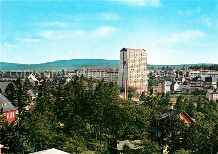 Oberhof Thueringen Blick zum FDGB Erholungsheim Rennsteig