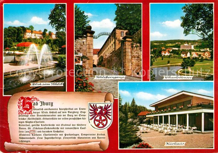 Bad Iburg Schloss Charlottensee Kurhaus Geschichte Wappen