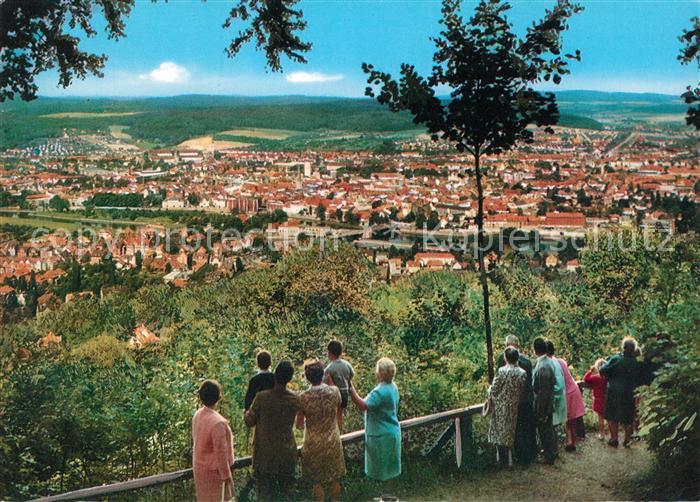 Hameln Weser Blick vom Klueth