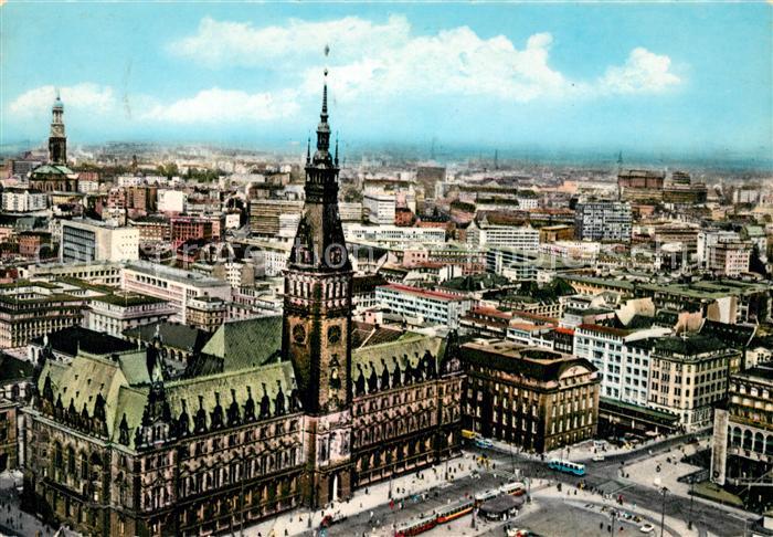 Hamburg Rathaus und Rathausmarkt
