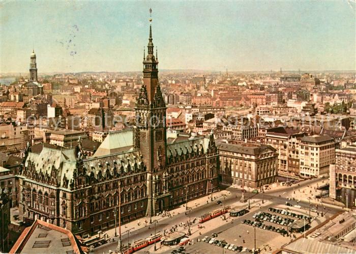 Hamburg Rathaus und Rathausmarkt