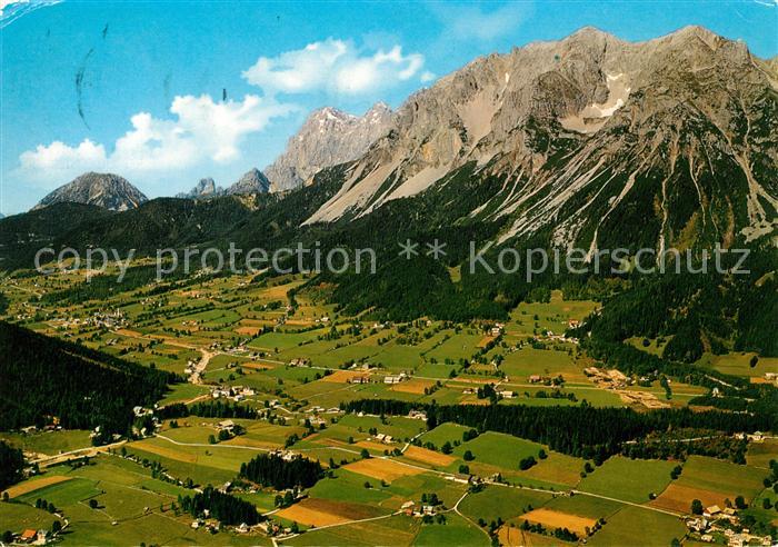 Ramsau Dachstein Steiermark Fliegeraufnahme mit Roethelstein Bischofsmuetze Tors