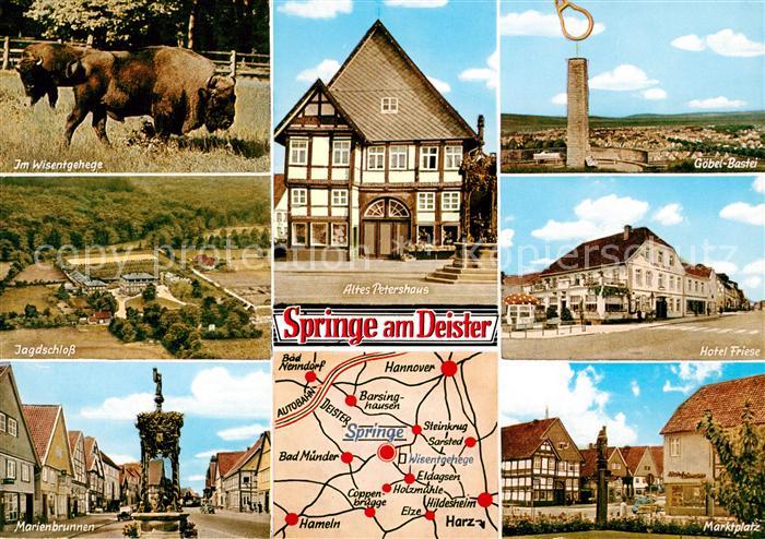 Springe Deister Wisente Jagdschloss Marienbrunnen Altes Petershaus Goebel Bastei